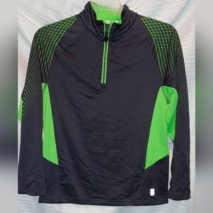 3/$5 Boy's 10/12 Black and Green Long Sleeve Top